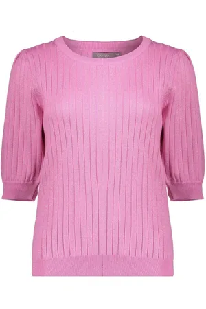 Geisha Dames, Truien, Roze, Maat: 2XL Viscose