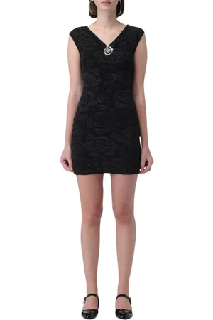 BLUMARINE Dames, Jurken, Zwart, Maat: L Viscose