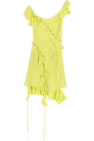 Acne Studios Dames, Jurken, Groen, Maat: S Poliester