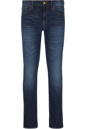 Armani Exchange Heren, Broeken, Blauw, Maat: W30 L32 Katoen