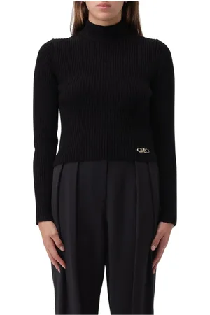 Michael Kors Dames, Truien, Zwart, Maat: L Wol