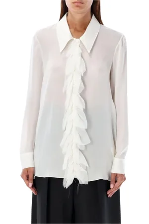 Khaite Dames, Blouses & Shirts, Wit, Maat: 2XS Zijde