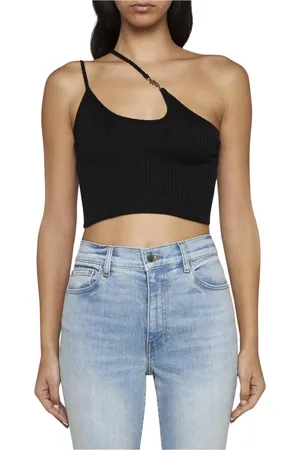 AMIRI Dames, Tops, Zwart, Maat: L Katoen