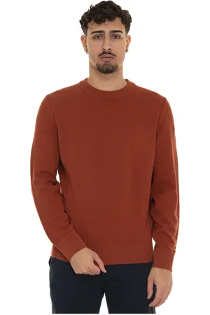 HUGO BOSS Heren, Truien, Oranje, Maat: 2XL Katoen