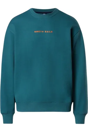 North Sails Heren, Sweatshirts & Hoodies, Blauw, Maat: 2XL Katoen
