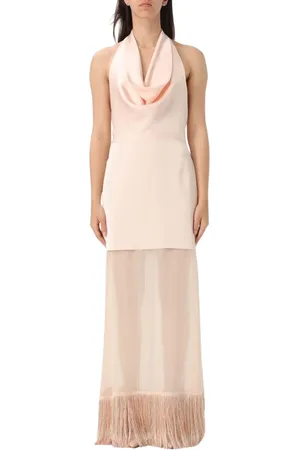 SIMONA CORSELLINI Dames, Jurken, Roze, Maat: XS Satijn