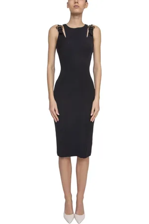 VERSACE Dames, Jurken, Zwart, Maat: XS