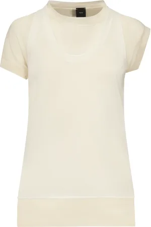 Pinko Dames, Truien, Wit, Maat: M Katoen