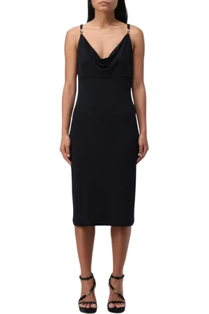 VERSACE Dames, Jurken, Zwart, Maat: M Viscose