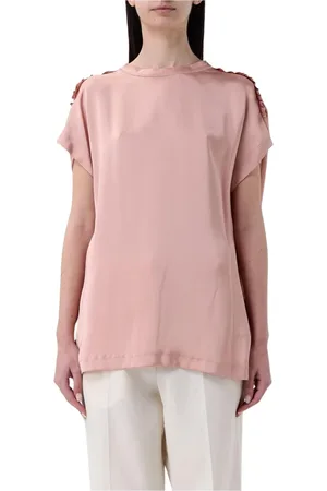 Fabiana Filippi Dames, Blouses & Shirts, Roze, Maat: 2XS Zijde