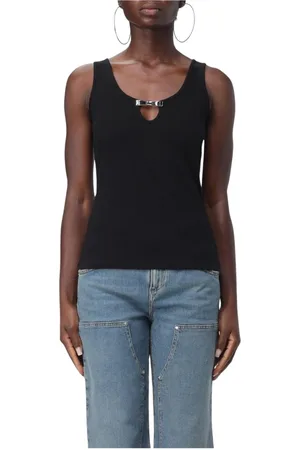 BLUMARINE Dames, Tops, Zwart, Maat: M Katoen