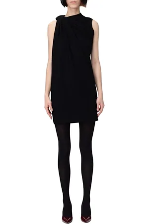 Alexander McQueen Dames, Jurken, Zwart, Maat: L Leer