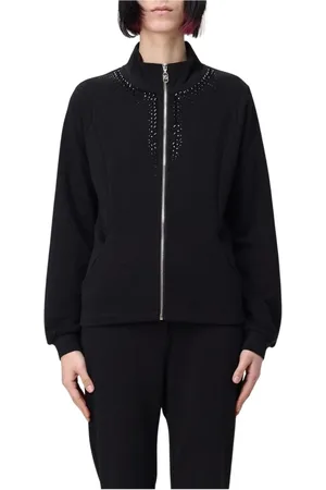 Liu Jo Dames, Sweatshirts & Hoodies, Zwart, Maat: L