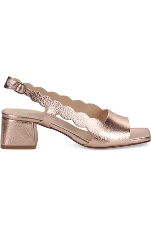SANGIORGIO Dames, Schoenen, Geel, Maat: 35 EU Leer