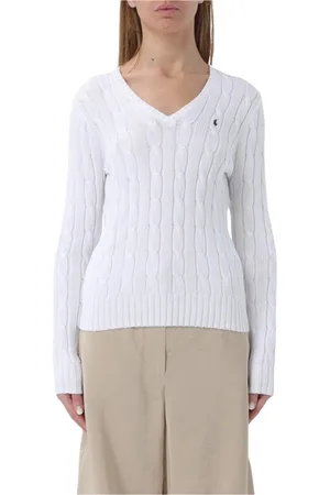 Ralph Lauren Dames, Truien, Wit, Maat: L Katoen
