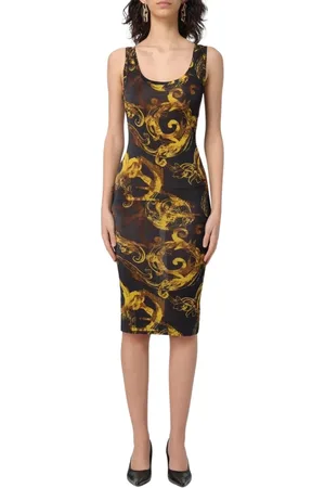 VERSACE Dames, Jurken, Veelkleurig, Maat: 2XS Poliester