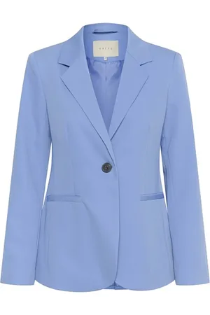 Kaffe Dames, Jassen, Blauw, Maat: 2XL