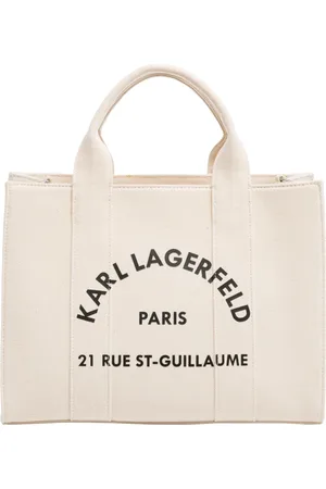 Karl Lagerfeld Dames, Tassen, Wit, Maat: ONE Size Katoen