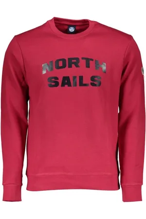 North Sails Heren, Sweatshirts & Hoodies, Rood, Maat: M Katoen