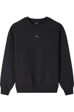 A.P.C. Heren, Sweatshirts & Hoodies, Zwart, Maat: L Katoen