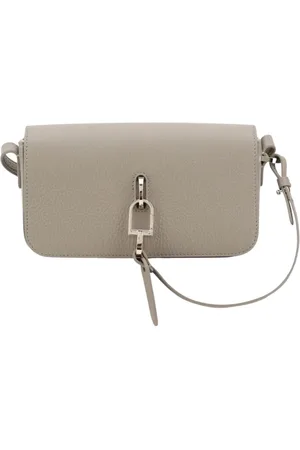 Giorgio Armani Dames, Tassen, Grijs, Maat: ONE Size Leer