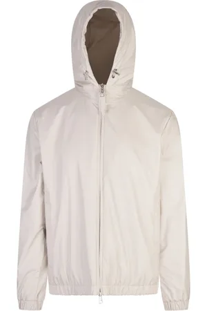 Moncler Heren, Jassen, Wit, Maat: L Leer