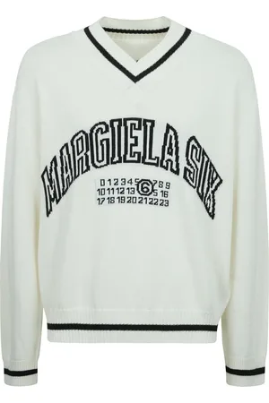Maison Margiela Heren, Truien, Wit, Maat: XL Katoen
