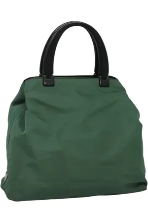 Prada Dames, Pre-owned, Groen, Maat: ONE Size Nylon