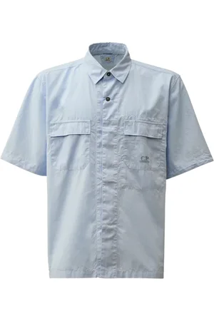 C.P. Company Heren, Overhemden, Blauw, Maat: 2XL Katoen
