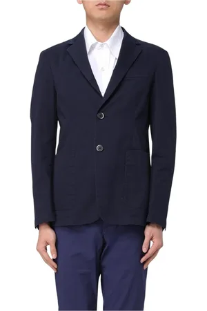 BARENA Heren, Pakken, Blauw, Maat: XL Katoen