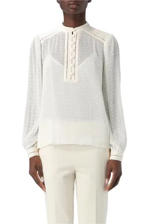 Twin-Set Dames, Blouses & Shirts, Wit, Maat: 2XS Poliester