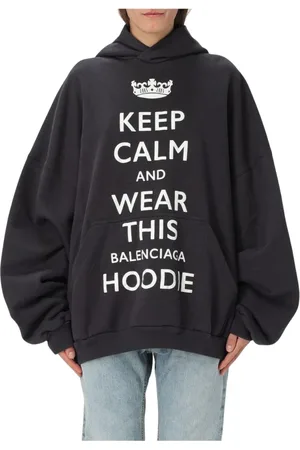 Balenciaga Dames, Sweatshirts & Hoodies, Zwart, Maat: XS Katoen