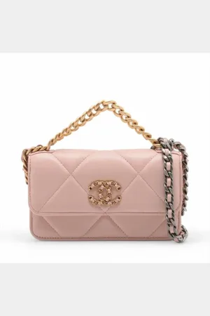 CHANEL Dames, Pre-owned, Roze, Maat: ONE Size Leer