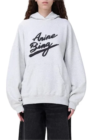 ANINE BING Dames, Sweatshirts & Hoodies, Grijs, Maat: M Katoen