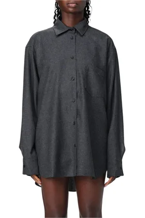 Andamane Dames, Blouses & Shirts, Grijs, Maat: S Wol