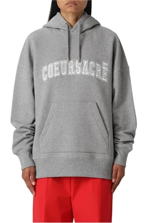 Ami Dames, Sweatshirts & Hoodies, Grijs, Maat: 2XL Katoen
