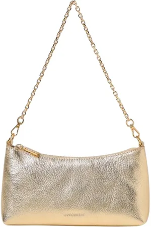 Coccinelle Dames, Tassen, Geel, Maat: ONE Size Leer