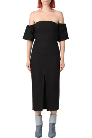 Isabel Marant Dames, Jurken, Zwart, Maat: 2XS Viscose