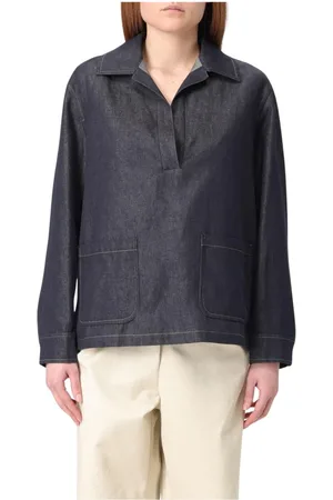 Max Mara Dames, Blouses & Shirts, Blauw, Maat: S