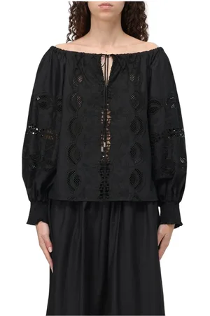Liu Jo Dames, Blouses & Shirts, Zwart, Maat: S