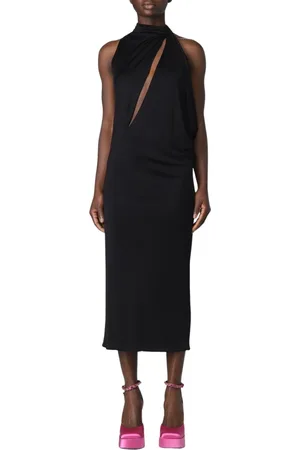 VERSACE Dames, Jurken, Zwart, Maat: XS Jersey