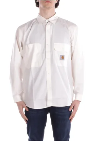 Carhartt Heren, Overhemden, Wit, Maat: L Katoen