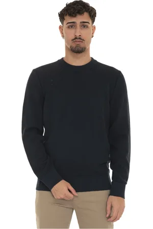 HUGO BOSS Heren, Truien, Blauw, Maat: 2XL Katoen