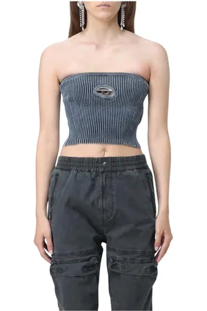 Diesel Dames, Tops, Blauw, Maat: S Katoen