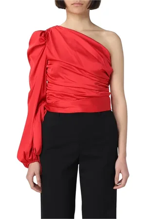 Pinko Dames, Blouses & Shirts, Rood, Maat: S Poliester