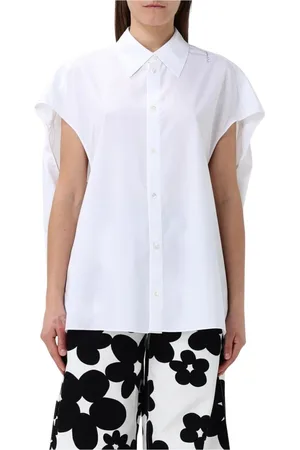 Marni Dames, Blouses & Shirts, Wit, Maat: S Katoen