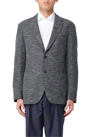 HUGO BOSS Heren, Jassen, Blauw, Maat: 2XL Wol