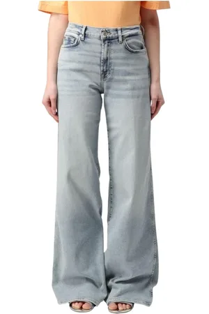 7 for all Mankind Dames, Jeans, Blauw, Maat: W29 Katoen