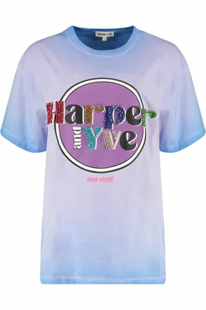 Harper & Yve Dames, Tops, Paars, Maat: XS Katoen