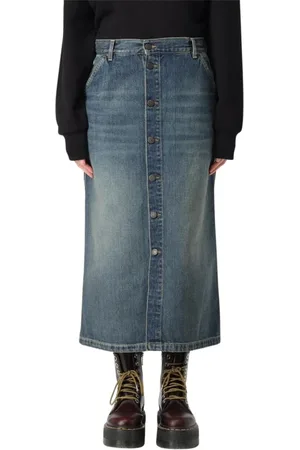 Carhartt Dames, Rokken, Blauw, Maat: XS Denim
